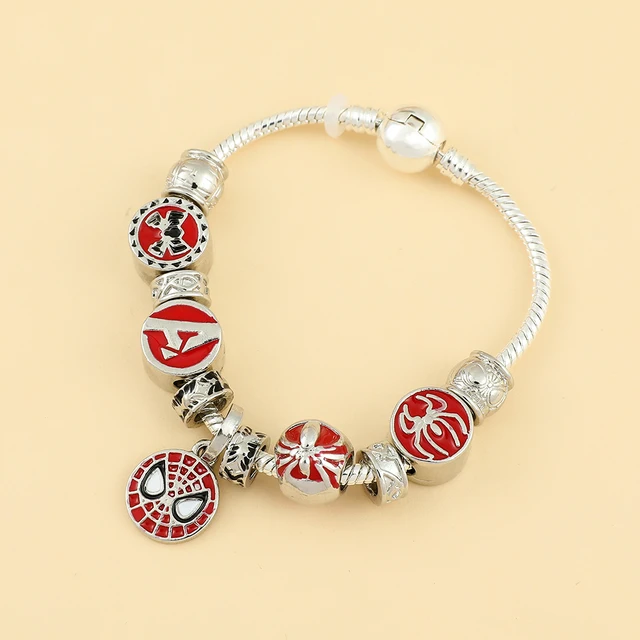 Disney Marvel Spider Man Bracelet Hello Kitty Jewelry 100th Anniversary 925  Silver New Spider-Man Marvel Series DIY Silver Gift - AliExpress