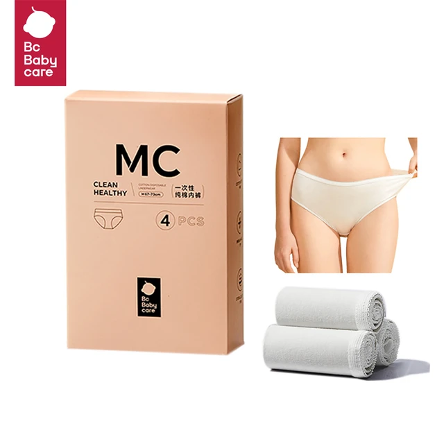 Bc Babycare-bragas desechables de viaje para mujer, pantalones cortos  estériles de aislamiento postparto, 100% algodón, cómodos, de maternidad,  20 piezas - AliExpress