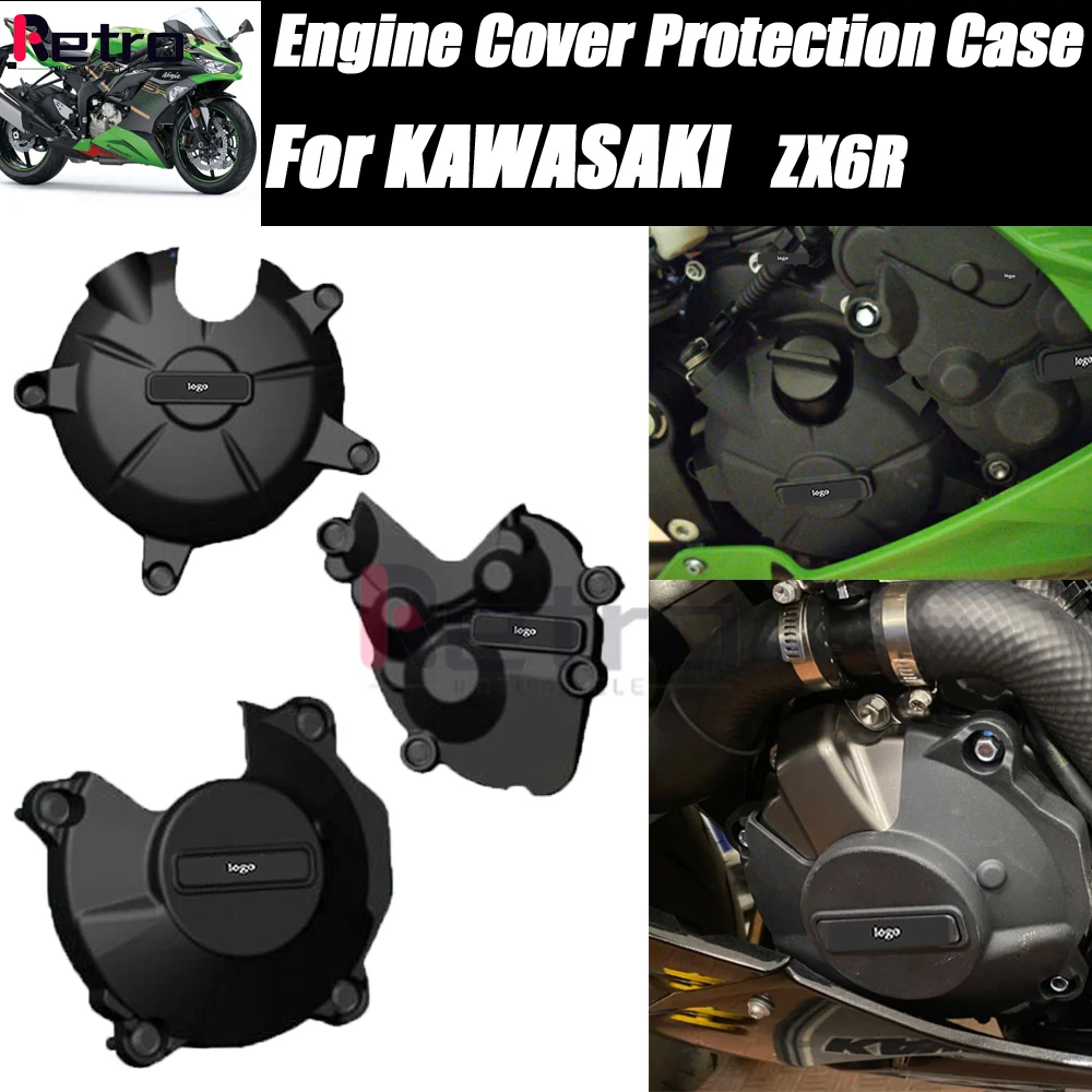 Motorcycles Engine Cover Protection Case for Case GB Racing for KAWASAKI ZX6R ZX-6R ZX 6R 2009 10 12 13 14 15 16 18 19 20 21 22