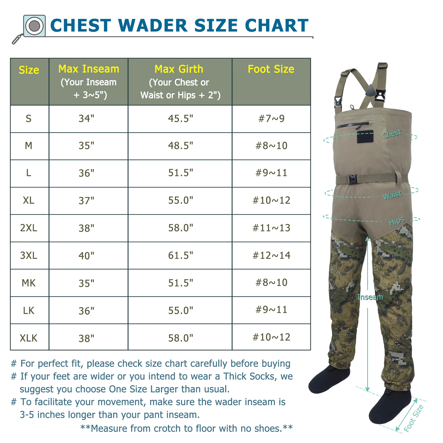 Fishing and hunting boots and waders