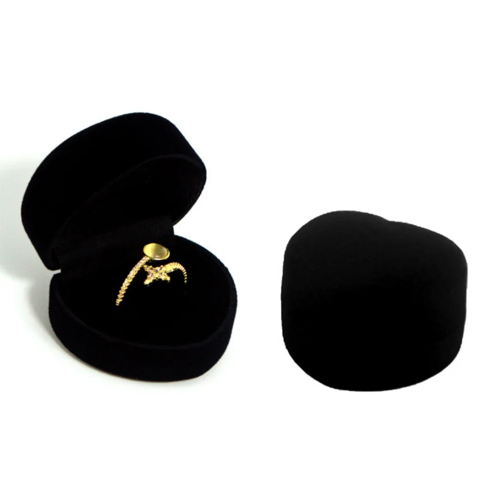 Earring Packaging Box Plush Jewelry Display Case Velvet Jewelry Box Luxurious Valentine'S Day Gift Box For Wedding Anniversary