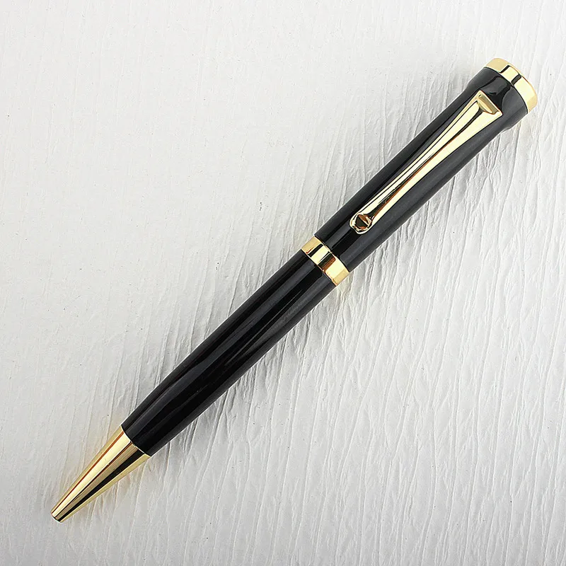 

Luxury Quality Black Gold Clip Business Office School Office Stationery Medium Nib Ballpoint Pen New