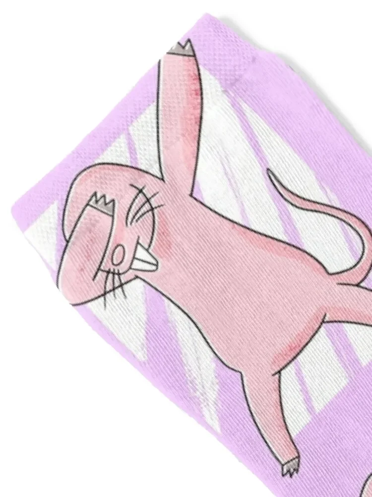 Dancing mole rat Socks cartoon Run Toe sports Men's Socks Women's