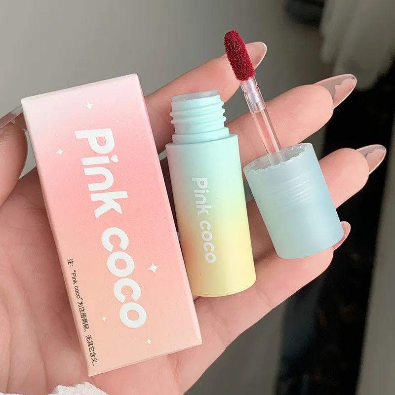 

Pinkcoco Lip Mud Women Velvet Matte Velvet Lip Glaze Waterproof Lastng Non-Stick Cup Liquid Lipstick Makeup Female Cosmetic New