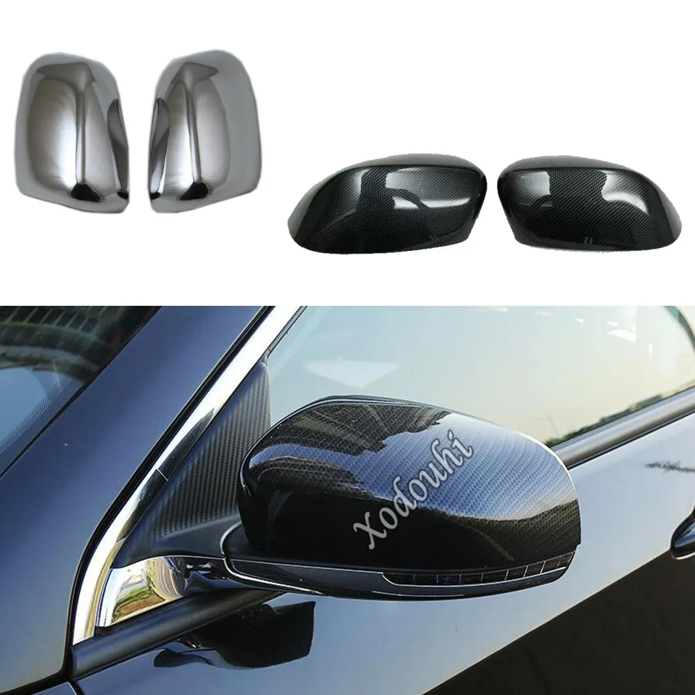 1 ペアトヨタヤリス 2012-2019 車のカーボンファイバー外側バック