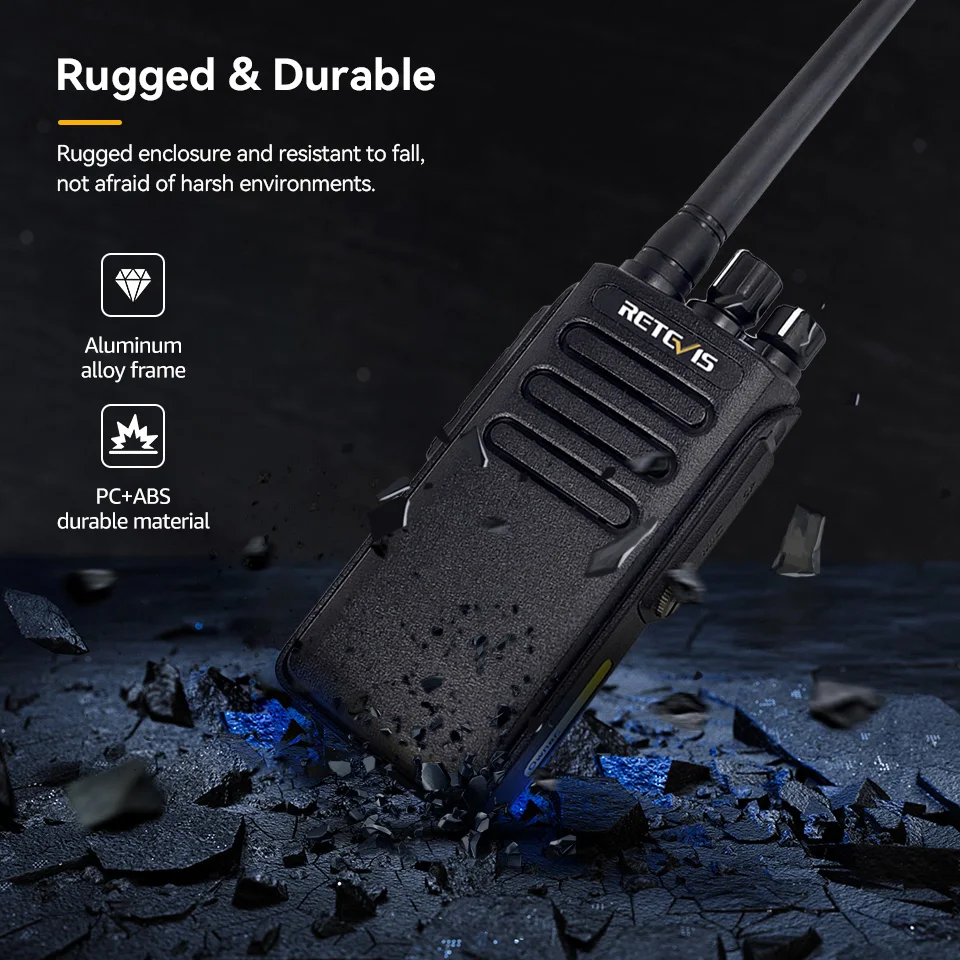 Retevis RT81 DMR Digitales Walkie-Talkie Leistungsstarkes Walkie-Talkie mit großer Reichweite Wasserdichtes tragbares Zwei-Wege-Radio für die Jagd – Detail 13