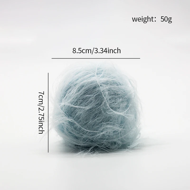YOMDID 50g/pc Long Plush Yarn Faux Fur Thread Handcraft DIY Sweater Scarf Hat Glove Knitting Yarn Handmade Decor Crochet Yarn 6