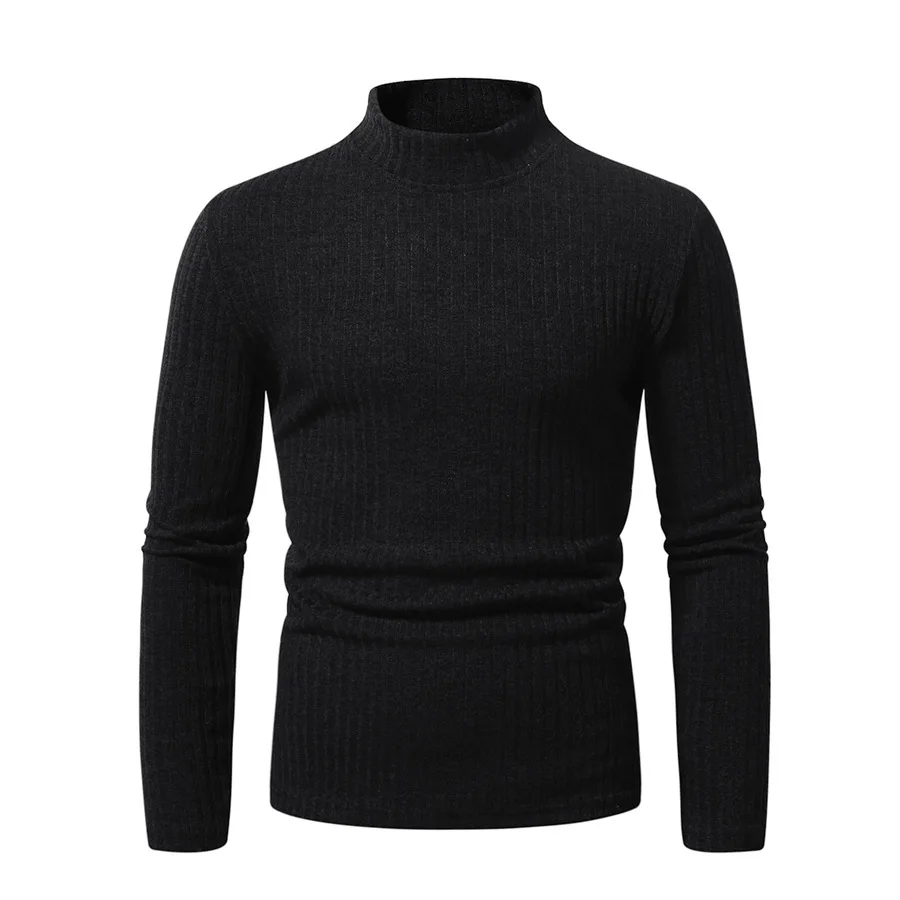 Men Autumn Winter Knitted Turtleneck Pullover Sweater