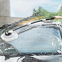 2022 New 15 Degree Bend Car Cleaning Brush Car Wash Brush Chenille Broom Telescoping Long Handle Cleaning Mop Cleaning Tools 2