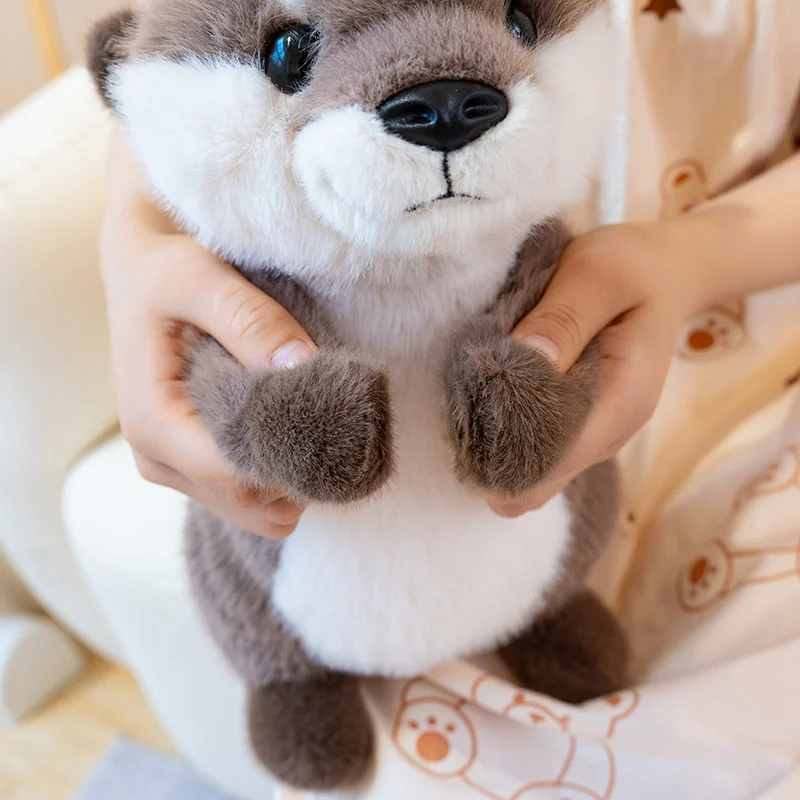 Charming Magnetic Otter Plush Toy - Soft Stuffed Animal Doll