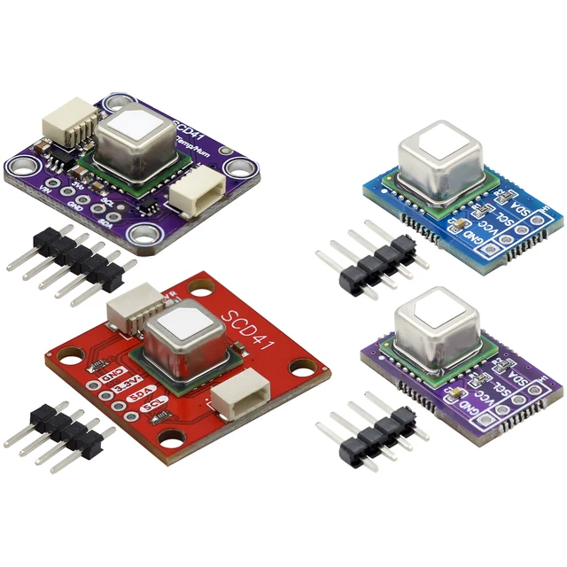SCD40/SCD41 gas sensor module detects CO2, carbon dioxide, temperature and humidity in one sensor I2C communication 1