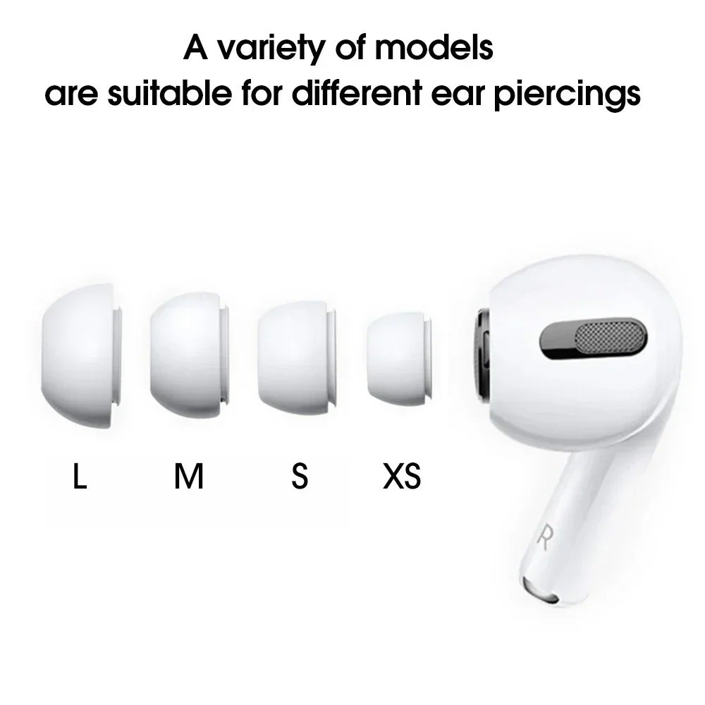 Soft Silicone Ear Tips for Airpods Pro 1/2 Gen Protective Earbuds Cover Noise Reduction Hole Ear-pads For Apple Air Pods Pro
