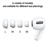 Soft Silicone Ear Tips for Airpods Pro 1/2 Gen Protective Earbuds Cover Noise Reduction Hole Ear-pads For Apple Air Pods Pro 2