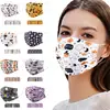 1~4SETS Disposable Print Mask For Adult Children's Face Mask 3-layer Breathable Safety Dust-proof 8 Style Outdoor Mask Health 6