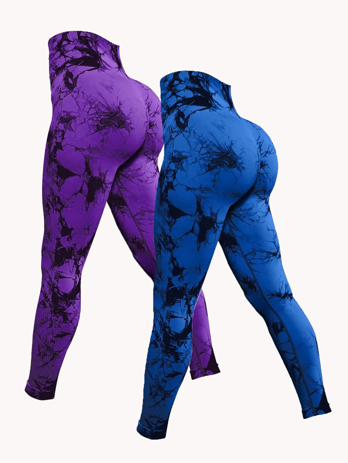 Leggins Donna Push Up Effetto Booty - Pantaloni Yoga Vita Alta Opachi Anticellulite Per Palestra - Foto 3
