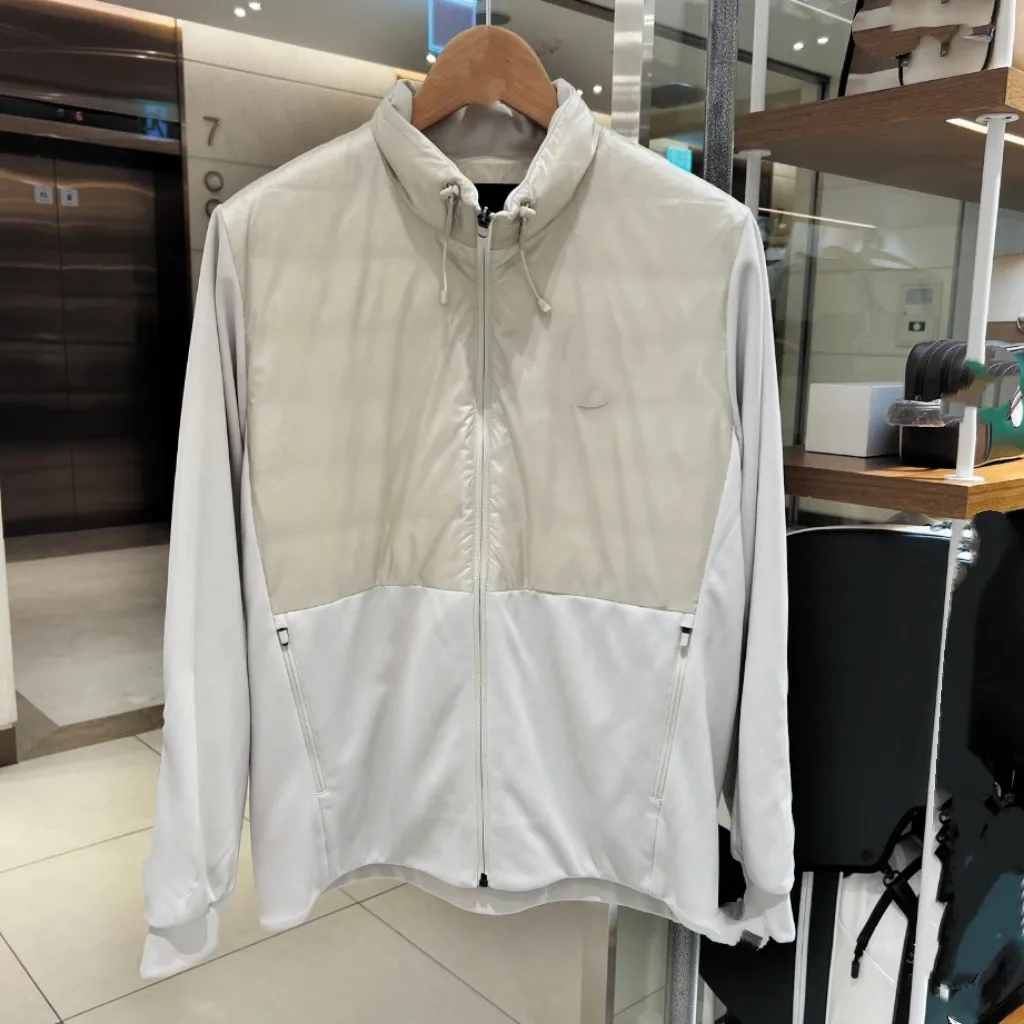 2026 가을/겨울 신상품 골프 남성용 다운 긴팔 재킷 스탠드 칼라 지퍼 가디건 따뜻하고 편안하며 다용도 스타일