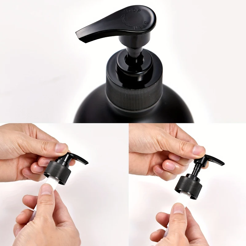 Soap Dispenser Bathroom Shower Shampoo Body Wash Bottle Refillable Kitchen Dish and Hands Soap Liquid Container