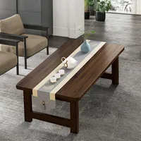 Foldable Japanese Floor Table, Folding Low Coffee Table, No Assembly Tea Table for Sitting On The Floor, Modern Wood Altar Table 2