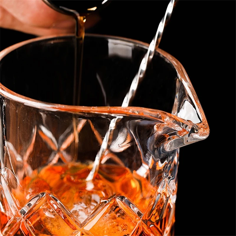 500ml Glass Studded Cocktail Mixing Glass Barware