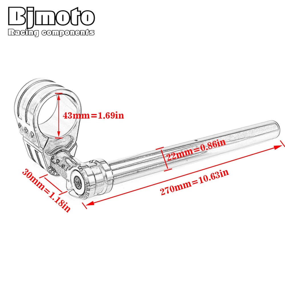  ̽ CNC   Ŭ ũ Ŭ ڵ , BMW R NINE T Pure 2014-2022 , 43 mm