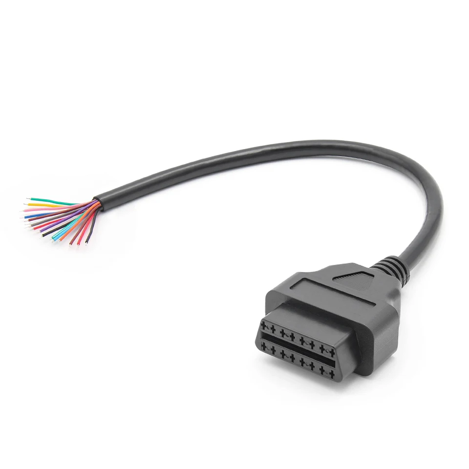 OBD2 16 Pin Splter Extension 1x maschio e 2X femmina adattatore per cavo di prolunga lettori di codici da 60cm strumenti di scansione cavo adattatore OBD  34