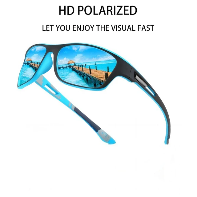 Lunettes de soleil polarisées pour hommes et femmes, pour la pêche, le cyclisme, la conduite, la randonnée, anti-éblouissement, UV400, lentille TAC, 1 pièce