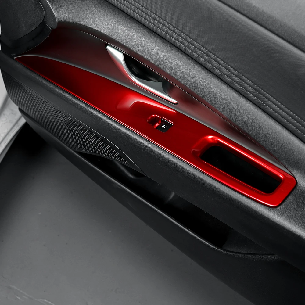 LHD/RHD Für Hyundai Elantra CN7/CN7 N Auto-Tuning Carbonfaser-Fensterknopf-Abdeckung Zierleiste Innenraum-Zubehör – Detail 13