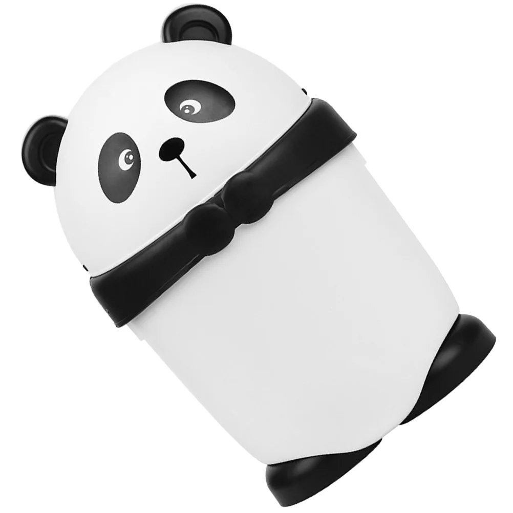 

Panda Trash Can Car Bin Garbage With Lid Outdoor Litter Pp Bathroom Office Trashcans For Kitchens
