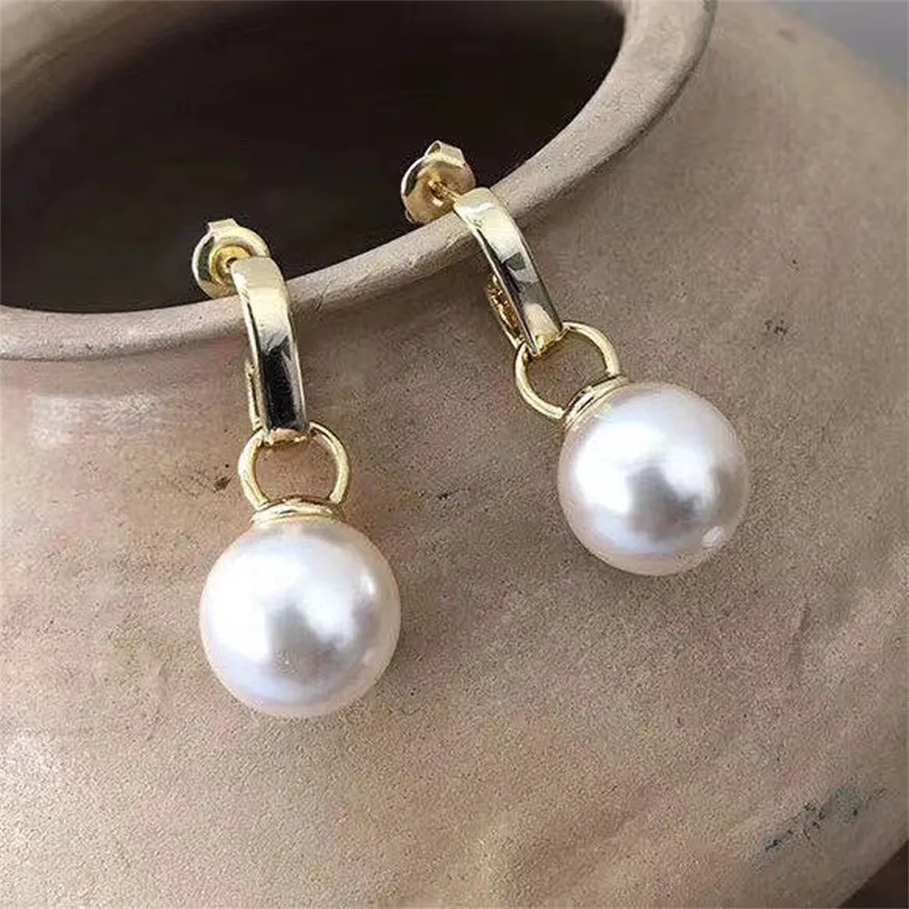 

DIY Pearl Accessories S925 Sterling Silver Pendant Empty Holder Simple Hollow out Necklace Pendant Fit 9-11mm Beads