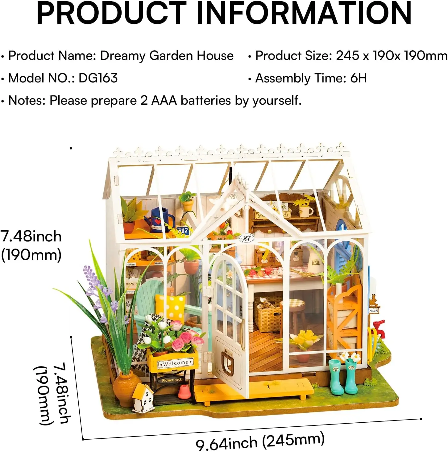 Book Nook Kit Fai Da Te - Casa In Miniatura 3D In Legno Con Luci LED - Modello Scala Con Copertura Antipolvere - Regalo Creativo