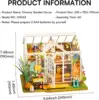 Robotime Rolife Dreamy Garden House 3D Puzzle DIY Miniature Dollhouse Kit Crafts Hobbies Bookshelf Decorative Objects DG163 2