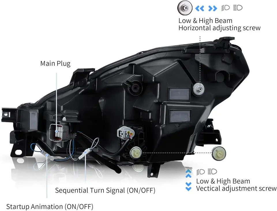 トヨタ用ダイナミックLEDヘッドライト,gr86,スバルbrz,ヘッド