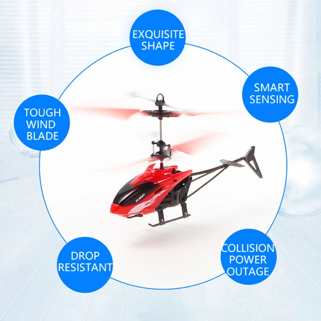 RC Aircraft Infrared Gesture Sensing 2 Channel Suspension Helicopter Anti-fall Charging Light Aircraft Toys Children's Gift 6
