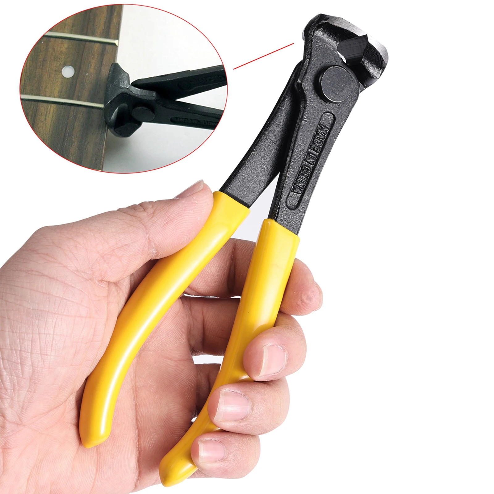 

6\" Guitar Fret End Cutter Tool Pliers String Scissors Non-Slip Handle 155x50x15mm For Pulling Up Frets Cutting Frets Strings