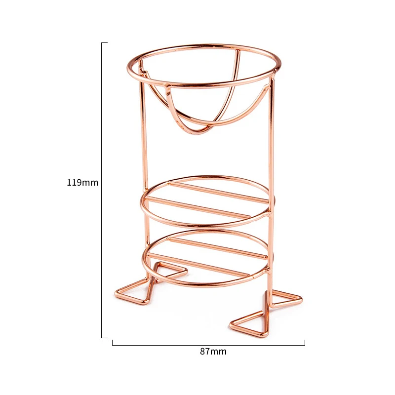 Make Up Puff Shelf Creative Rack Tray Metal Drying Stand Organizer Shelf Holder Tools 6