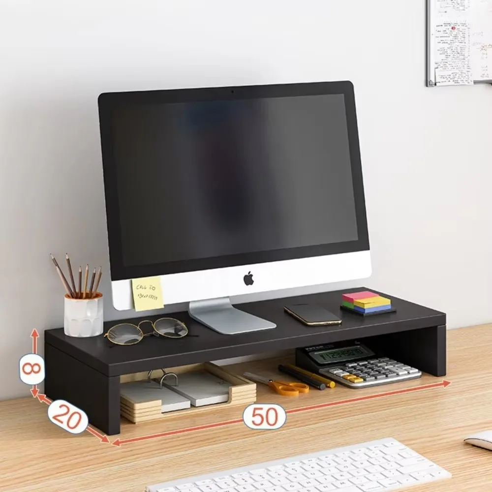 Ergonomic Desktop Monitor Riser Stand for Improved Workspace Organization