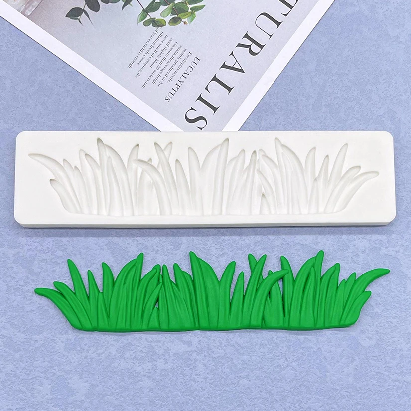 Gras Silikonform Sugarcraft Cupcake Backform Fondant Kuchen Dekorieren Werkzeuge – Detail 3