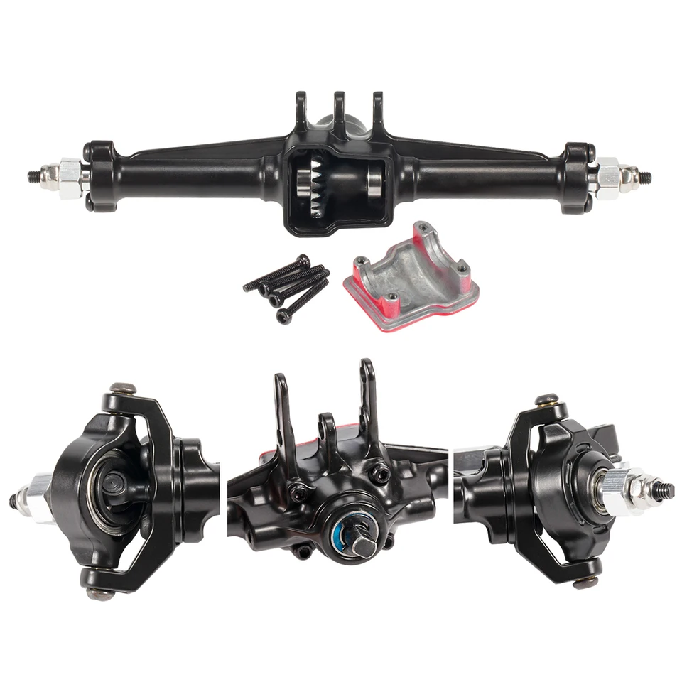 RCアクスル For TRX4M 1/18+10mm ダイヤモンドCNC真鍮ポータルアクスル レイダウンサーボマウント トラクサス trx4m ポータルアクスル