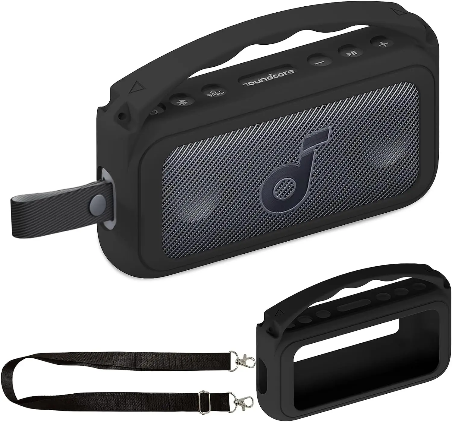 Silicone Handle Protective Cover Case for Anker Soundcore Motion 300 Wireless Hi-Res Portable Speaker(Only Case)