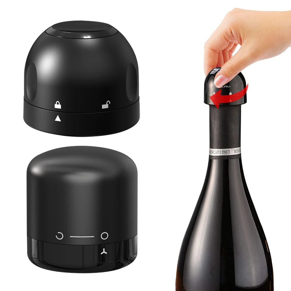 Wine Stopper 1/2Pcs Vacuum Red Wine Bottle Cap Silicone Sealed Champagne Reusable Retain Freshness Bar Tools