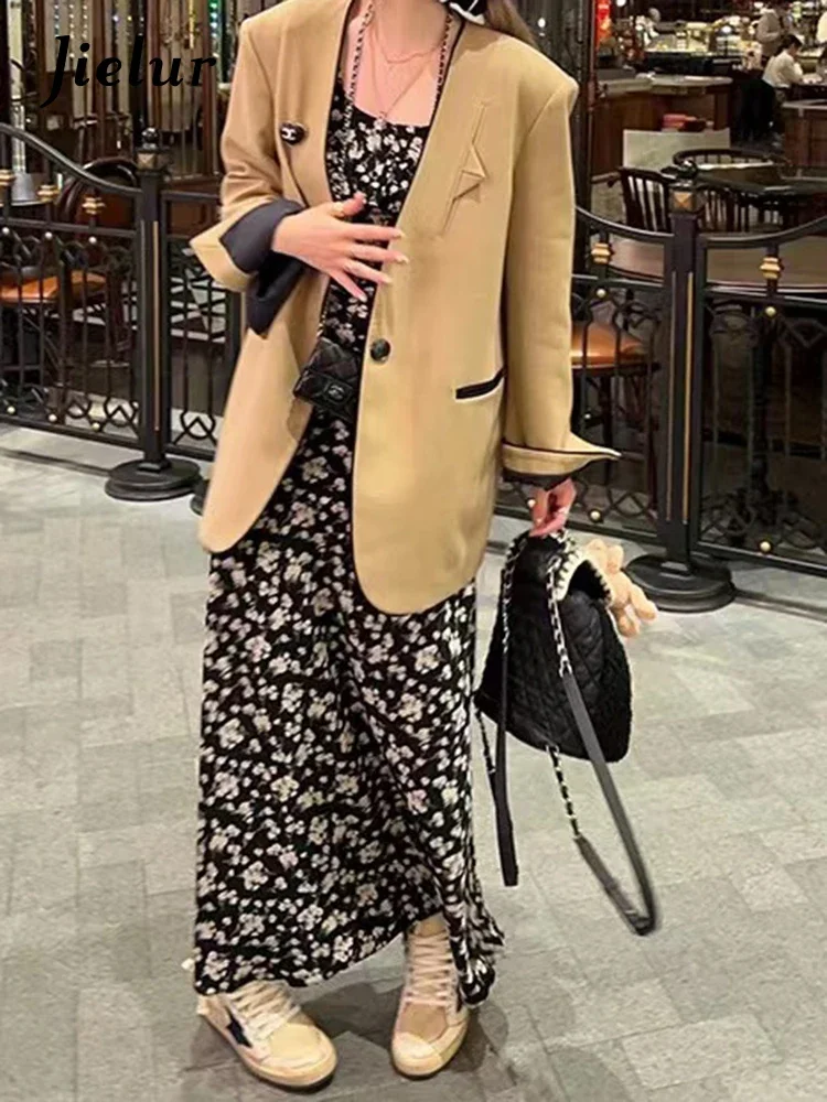 

Jielur Летнее новое облегающее женское платье с цветочным рисунком элегантное милое Молодежное женское платье простое черное платье без рукавов с оборками для женщин