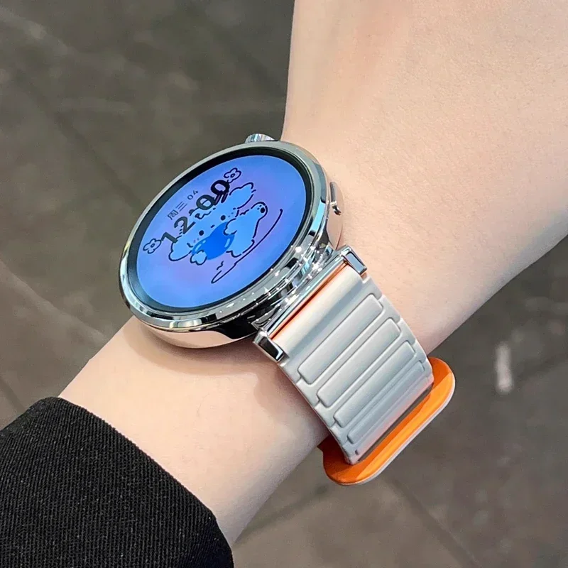 Sport Magnetic strap For Samsung Galaxy Watch 7 6 5 44 40mm 18mm 20mm 22mm Silicone Band for Huawei GT5 Correa Accessories