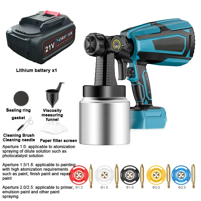 Pistola eléctrica para pintar Klatter MLGS-MP600 de 1000mL color amarillo  600W 220V