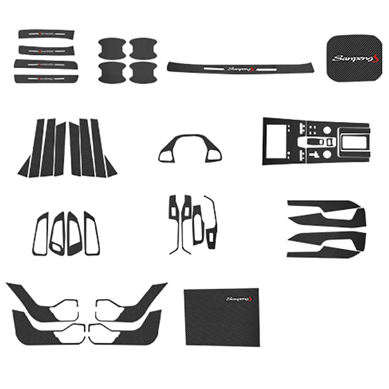 

Chery Tiggo 8 Pro Car Interior Sticker Film Central Control Carbon Fiber Pattern Modified Auto Decoration 2021