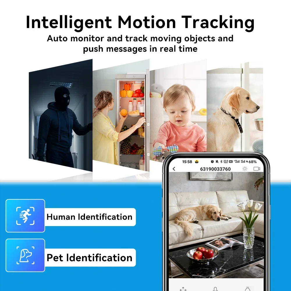 8MP WiFi Camera O-Kam pro Smart Home Indoor Wireless IP Surveillance Camera AI Detect Automatic Tracking Security Baby Monitor