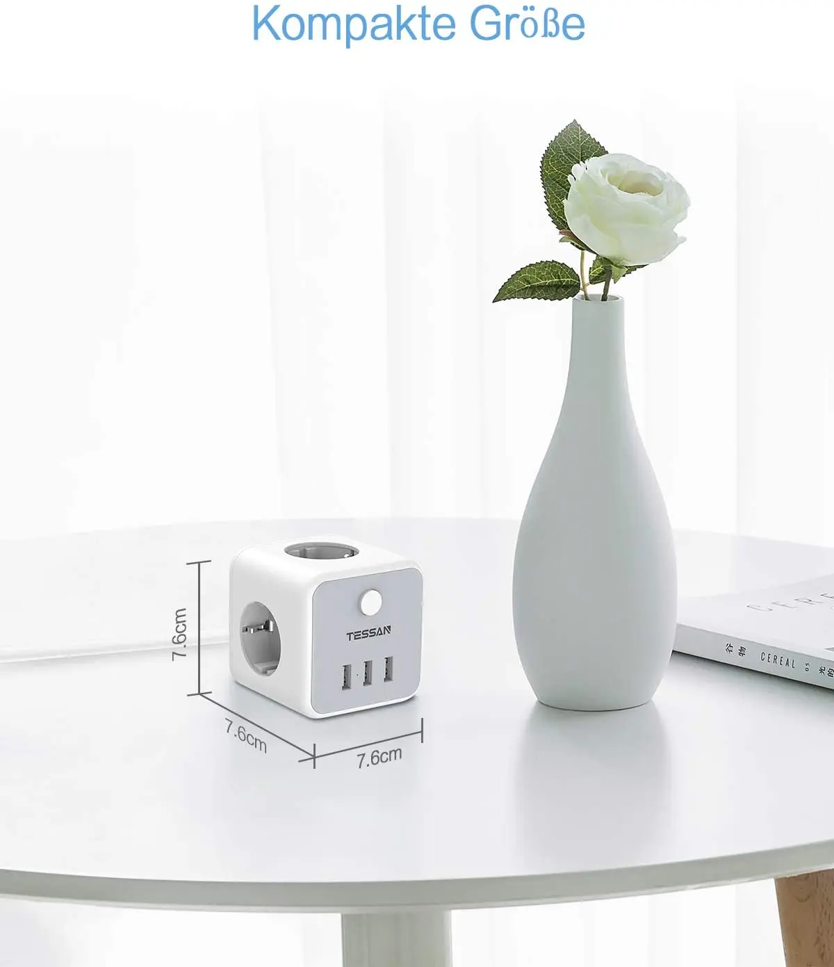 soquete cubo de energia com 3 tomadas