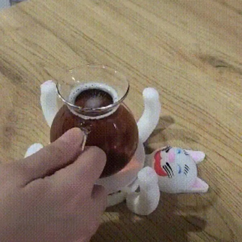 Funny Coaster 3D printed Cat cup mat Coffee Mug Drinks Holder Tableware Creative Drink Coaster for Home Bar Party Decorations