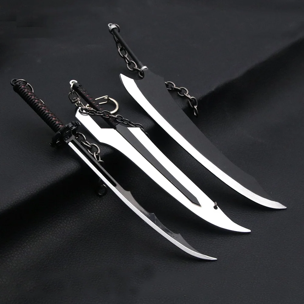 Anime Keychain BLEACH Thousand-Year Blood War Kurosaki Ichigo Zangetsu Weapon Pendant For Men