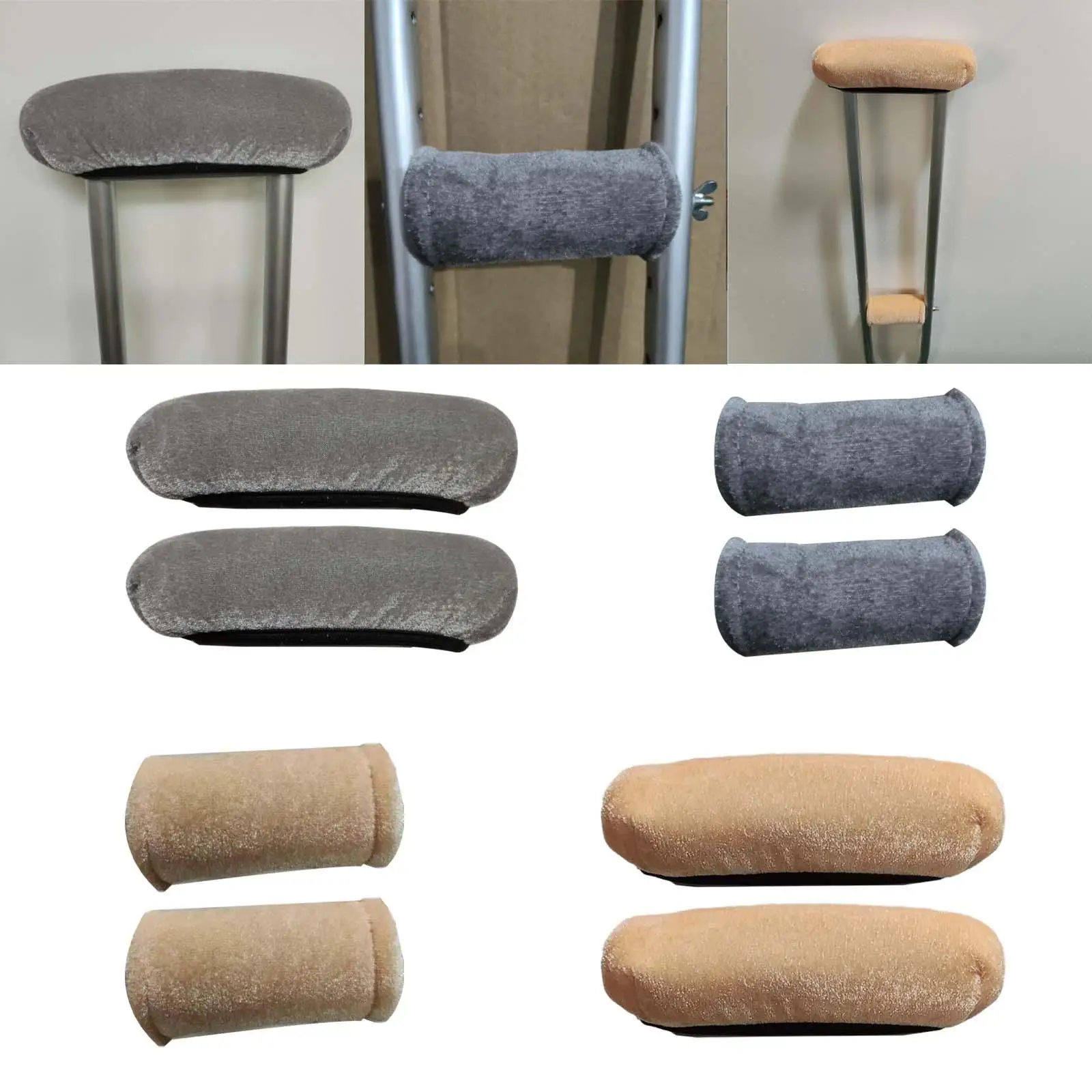 Crutch Pads 2x Crutches Cushion Set for Adults Walking Arm Crutches Senior underarm crutches