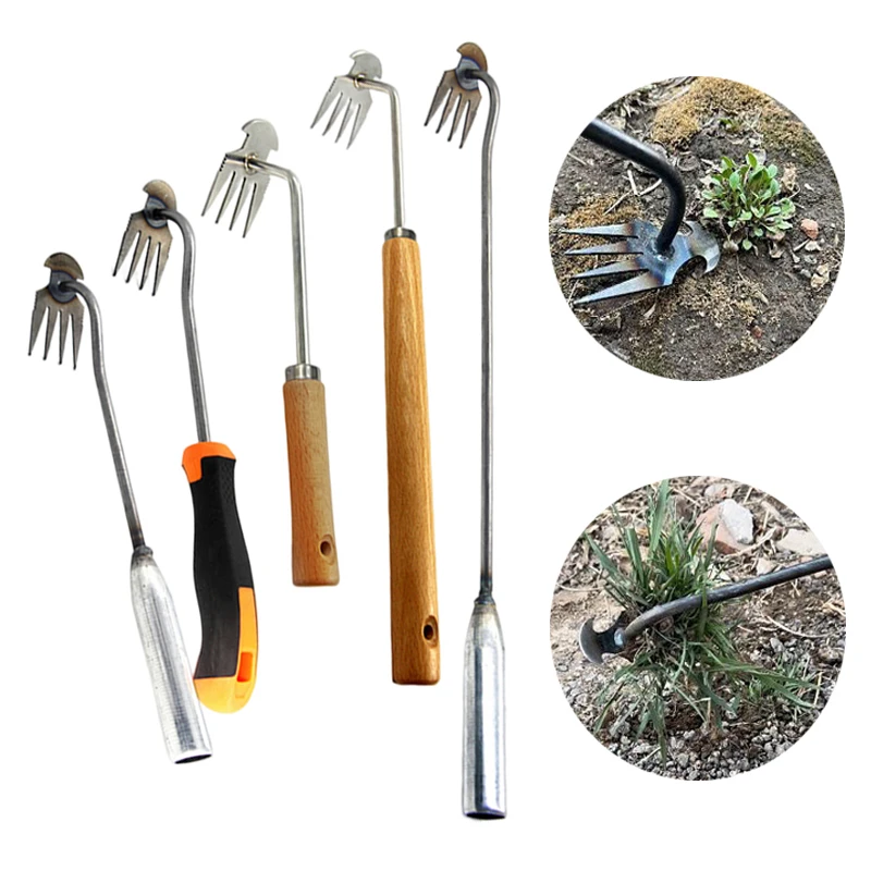 1PcsManganeseSteelGardenWeedersEasyGrassRootingLooseSoil